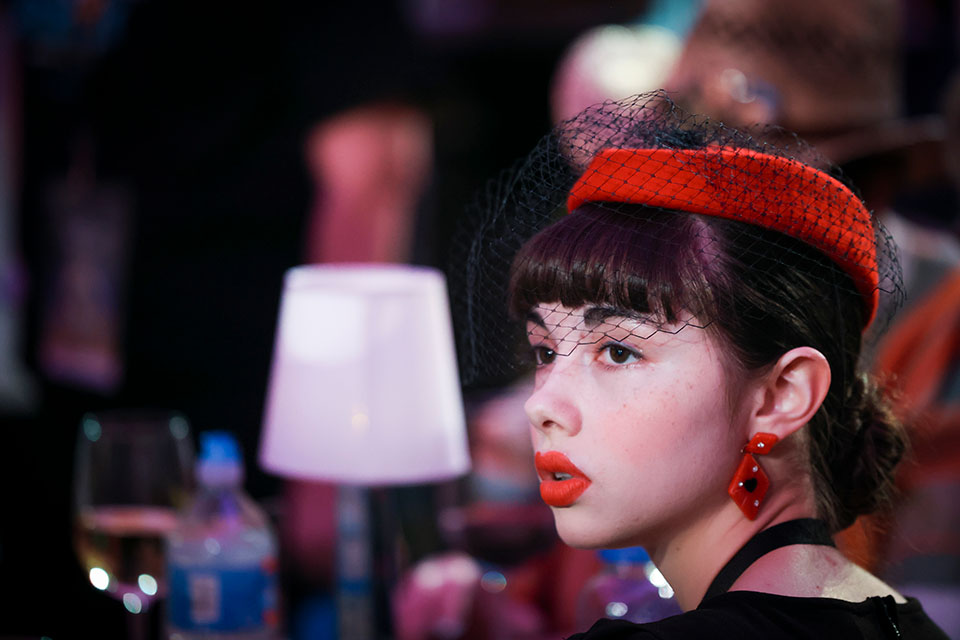 TCM fan attends “So You Think You Know Movies?” trivia panel in 2022.